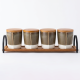Spice Jar Set 4 Pcs With Wooden Stand